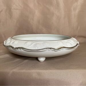 Dresden Porcelain Shallow Footed Bowl
